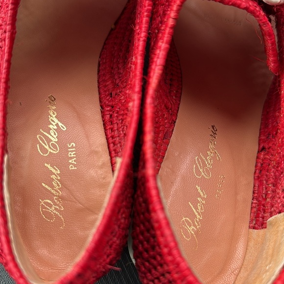 Red wedge lace up - Picture 4 of 4